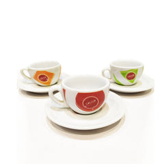 Gaggia Collection Exclusive 6x6 Espresso Cups and Saucer Set